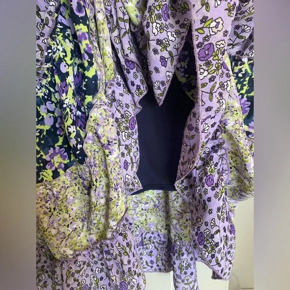 CJ Banks Floral Patchwork Maxi Skirt - Purple - Picture 5 of 7